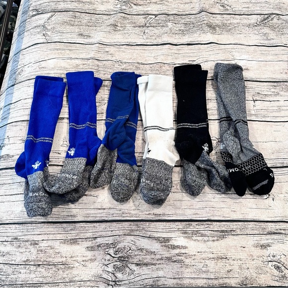 Bombas Athletic Knee Length Socks; 6 pair: Unisex Size “Youth” (12t-3y) - Picture 1 of 10